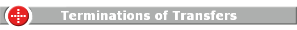 Terminations of Transfers